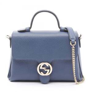 GUCCI Blue Leather Bag